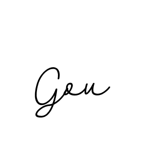 Make a beautiful signature design for name Gou. With this signature (BallpointsItalic-DORy9) style, you can create a handwritten signature for free. Gou signature style 11 images and pictures png