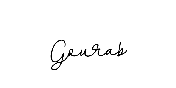 Create a beautiful signature design for name Gourab. With this signature (BallpointsItalic-DORy9) fonts, you can make a handwritten signature for free. Gourab signature style 11 images and pictures png