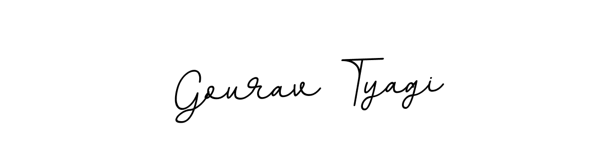 Make a beautiful signature design for name Gourav Tyagi. With this signature (BallpointsItalic-DORy9) style, you can create a handwritten signature for free. Gourav Tyagi signature style 11 images and pictures png