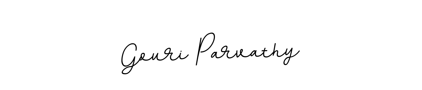 Gouri Parvathy stylish signature style. Best Handwritten Sign (BallpointsItalic-DORy9) for my name. Handwritten Signature Collection Ideas for my name Gouri Parvathy. Gouri Parvathy signature style 11 images and pictures png