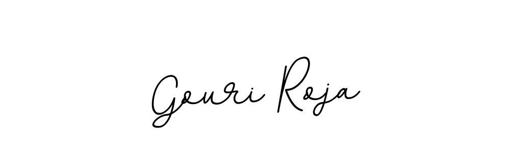 Check out images of Autograph of Gouri Roja name. Actor Gouri Roja Signature Style. BallpointsItalic-DORy9 is a professional sign style online. Gouri Roja signature style 11 images and pictures png