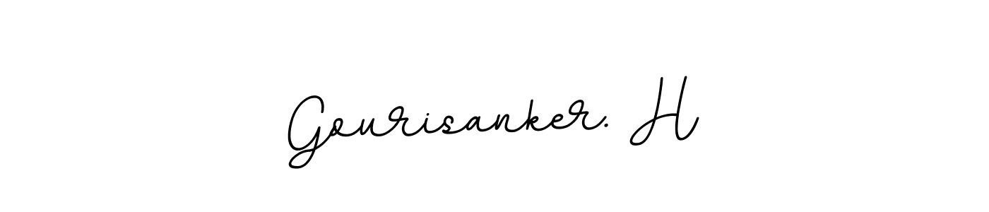 Gourisanker. H stylish signature style. Best Handwritten Sign (BallpointsItalic-DORy9) for my name. Handwritten Signature Collection Ideas for my name Gourisanker. H. Gourisanker. H signature style 11 images and pictures png