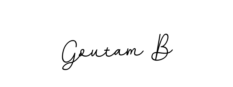 Make a beautiful signature design for name Goutam B. Use this online signature maker to create a handwritten signature for free. Goutam B signature style 11 images and pictures png