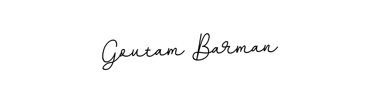 You should practise on your own different ways (BallpointsItalic-DORy9) to write your name (Goutam Barman) in signature. don't let someone else do it for you. Goutam Barman signature style 11 images and pictures png