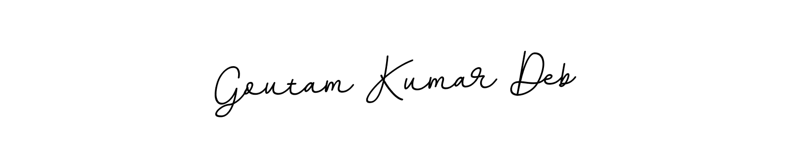 Make a beautiful signature design for name Goutam Kumar Deb. With this signature (BallpointsItalic-DORy9) style, you can create a handwritten signature for free. Goutam Kumar Deb signature style 11 images and pictures png