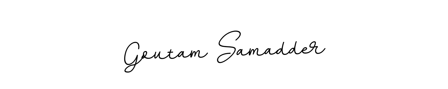 It looks lik you need a new signature style for name Goutam Samadder. Design unique handwritten (BallpointsItalic-DORy9) signature with our free signature maker in just a few clicks. Goutam Samadder signature style 11 images and pictures png