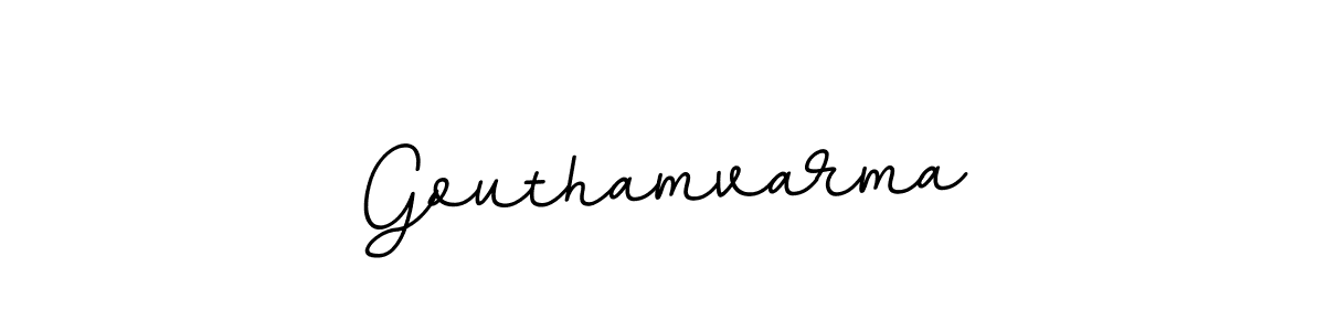 Also we have Gouthamvarma name is the best signature style. Create professional handwritten signature collection using BallpointsItalic-DORy9 autograph style. Gouthamvarma signature style 11 images and pictures png