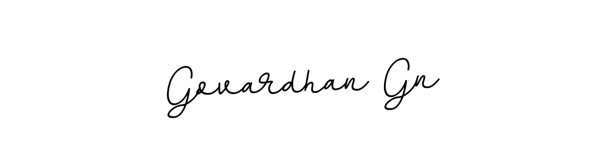 Create a beautiful signature design for name Govardhan Gn. With this signature (BallpointsItalic-DORy9) fonts, you can make a handwritten signature for free. Govardhan Gn signature style 11 images and pictures png