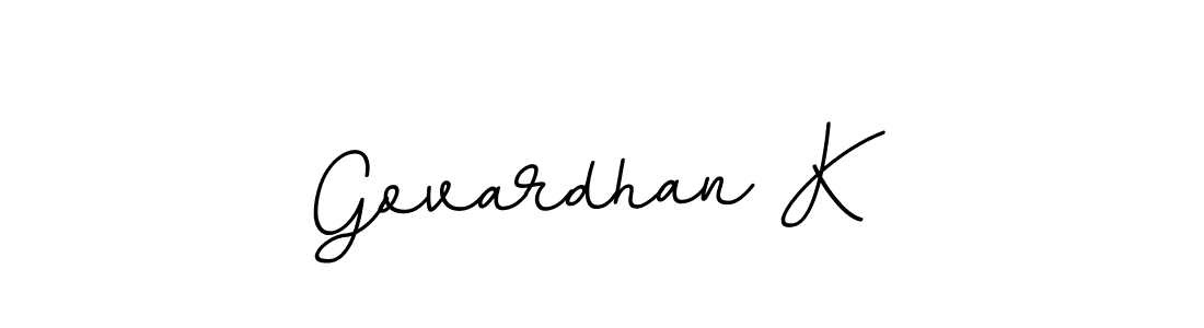 Also we have Govardhan K name is the best signature style. Create professional handwritten signature collection using BallpointsItalic-DORy9 autograph style. Govardhan K signature style 11 images and pictures png