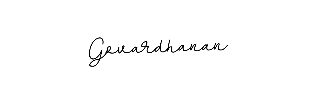 Design your own signature with our free online signature maker. With this signature software, you can create a handwritten (BallpointsItalic-DORy9) signature for name Govardhanan. Govardhanan signature style 11 images and pictures png