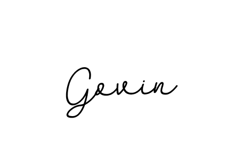 Govin stylish signature style. Best Handwritten Sign (BallpointsItalic-DORy9) for my name. Handwritten Signature Collection Ideas for my name Govin. Govin signature style 11 images and pictures png