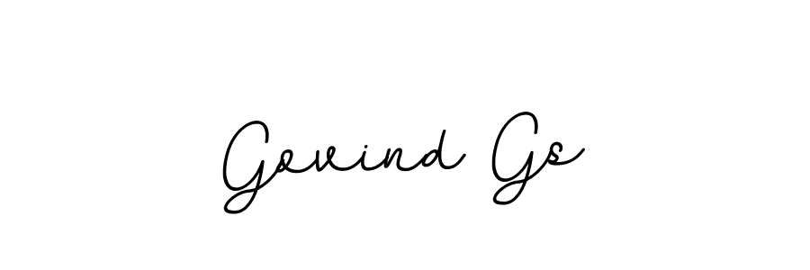 How to make Govind Gs name signature. Use BallpointsItalic-DORy9 style for creating short signs online. This is the latest handwritten sign. Govind Gs signature style 11 images and pictures png
