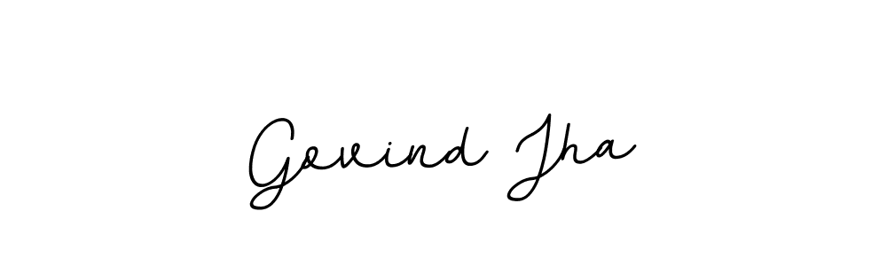 if you are searching for the best signature style for your name Govind Jha. so please give up your signature search. here we have designed multiple signature styles  using BallpointsItalic-DORy9. Govind Jha signature style 11 images and pictures png