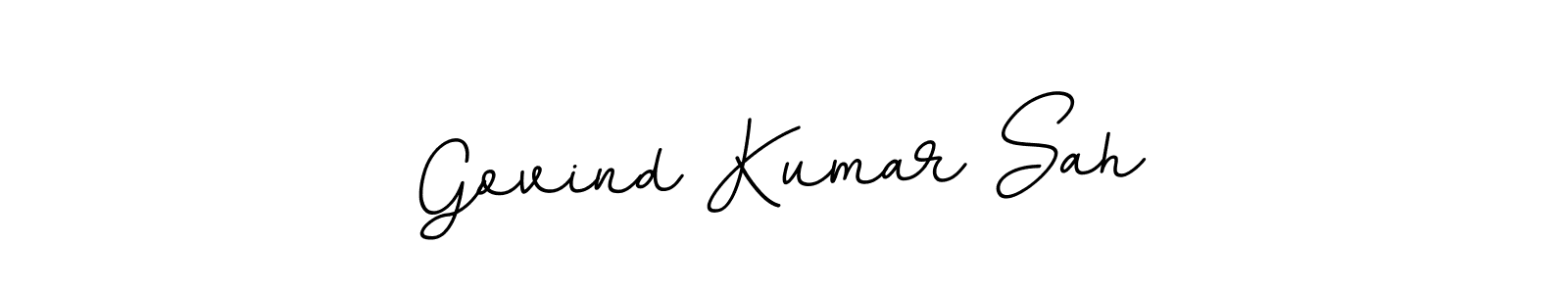 The best way (BallpointsItalic-DORy9) to make a short signature is to pick only two or three words in your name. The name Govind Kumar Sah include a total of six letters. For converting this name. Govind Kumar Sah signature style 11 images and pictures png