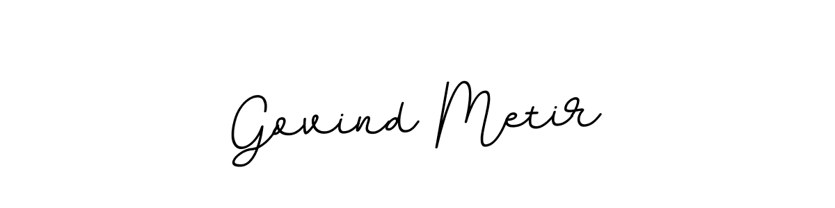 Create a beautiful signature design for name Govind Metir. With this signature (BallpointsItalic-DORy9) fonts, you can make a handwritten signature for free. Govind Metir signature style 11 images and pictures png