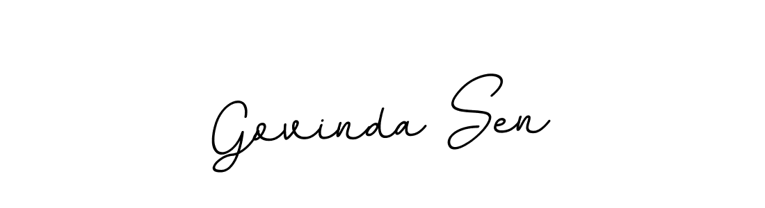 Design your own signature with our free online signature maker. With this signature software, you can create a handwritten (BallpointsItalic-DORy9) signature for name Govinda Sen. Govinda Sen signature style 11 images and pictures png