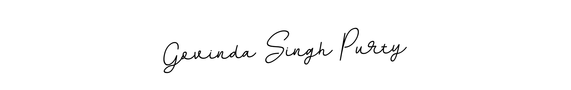 Make a beautiful signature design for name Govinda Singh Purty. Use this online signature maker to create a handwritten signature for free. Govinda Singh Purty signature style 11 images and pictures png