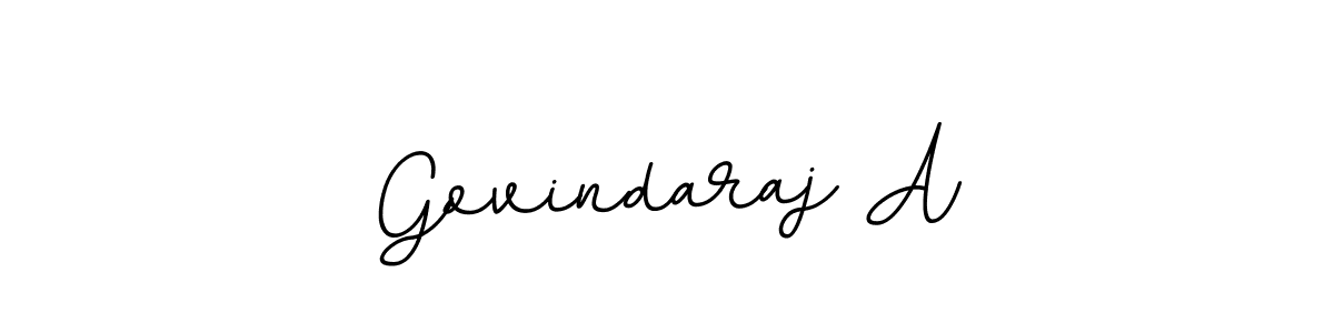 How to make Govindaraj A name signature. Use BallpointsItalic-DORy9 style for creating short signs online. This is the latest handwritten sign. Govindaraj A signature style 11 images and pictures png