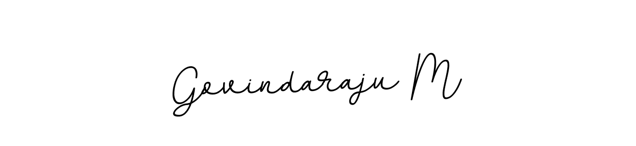 Design your own signature with our free online signature maker. With this signature software, you can create a handwritten (BallpointsItalic-DORy9) signature for name Govindaraju M. Govindaraju M signature style 11 images and pictures png