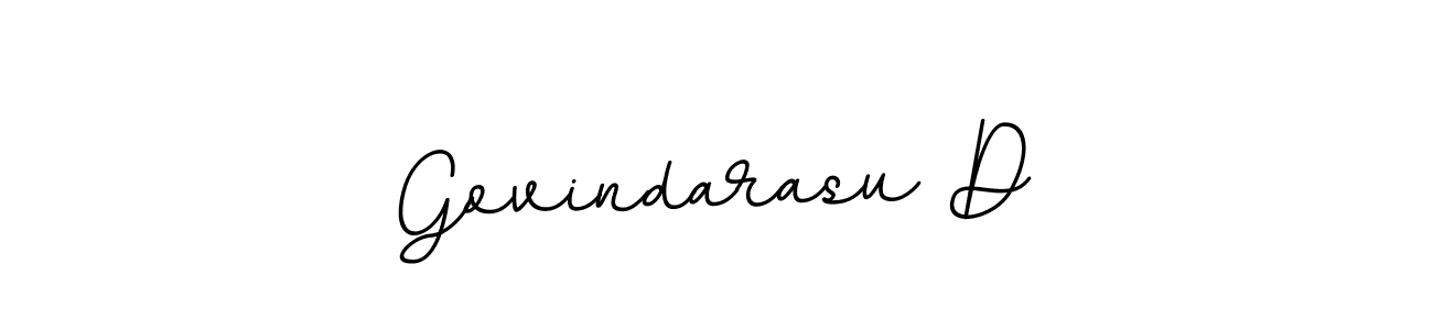 Make a beautiful signature design for name Govindarasu D. With this signature (BallpointsItalic-DORy9) style, you can create a handwritten signature for free. Govindarasu D signature style 11 images and pictures png