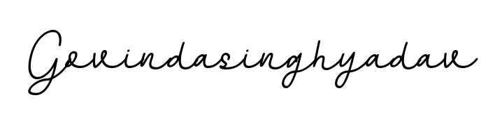 Create an unforgettable impression when signing with Govindasinghyadav name styled in BallpointsItalic-DORy9 typography. 100% free online generator. Govindasinghyadav signature style 11 images and pictures png