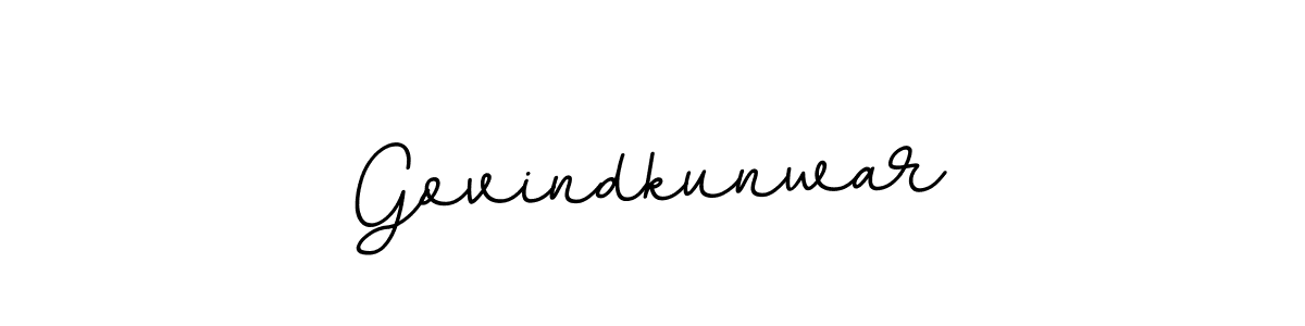 Create a beautiful signature design for name Govindkunwar. With this signature (BallpointsItalic-DORy9) fonts, you can make a handwritten signature for free. Govindkunwar signature style 11 images and pictures png