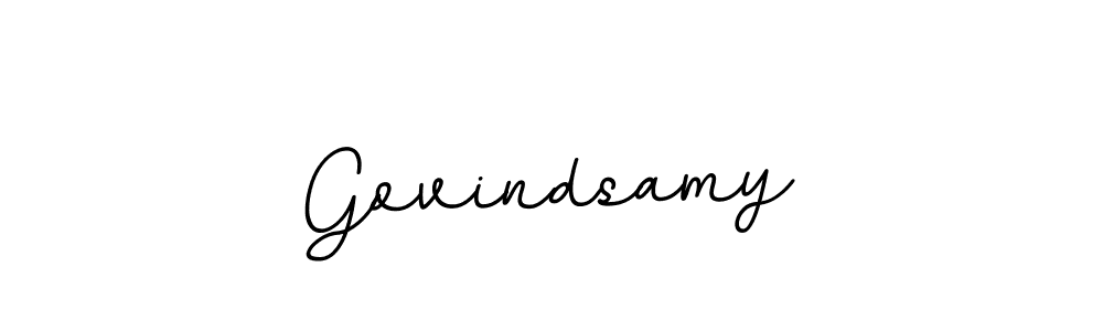 Make a beautiful signature design for name Govindsamy. With this signature (BallpointsItalic-DORy9) style, you can create a handwritten signature for free. Govindsamy signature style 11 images and pictures png