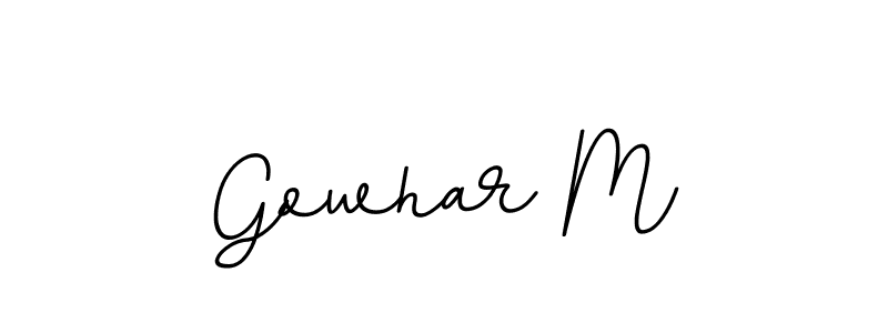 Similarly BallpointsItalic-DORy9 is the best handwritten signature design. Signature creator online .You can use it as an online autograph creator for name Gowhar M. Gowhar M signature style 11 images and pictures png