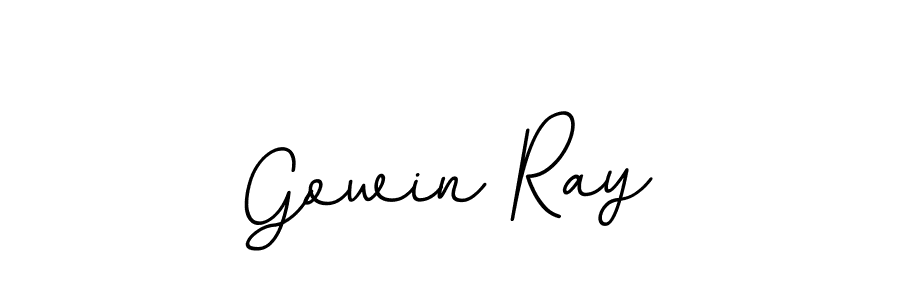 You should practise on your own different ways (BallpointsItalic-DORy9) to write your name (Gowin Ray) in signature. don't let someone else do it for you. Gowin Ray signature style 11 images and pictures png