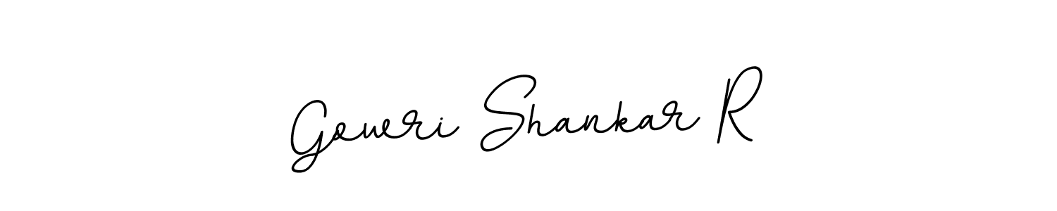 Design your own signature with our free online signature maker. With this signature software, you can create a handwritten (BallpointsItalic-DORy9) signature for name Gowri Shankar R. Gowri Shankar R signature style 11 images and pictures png
