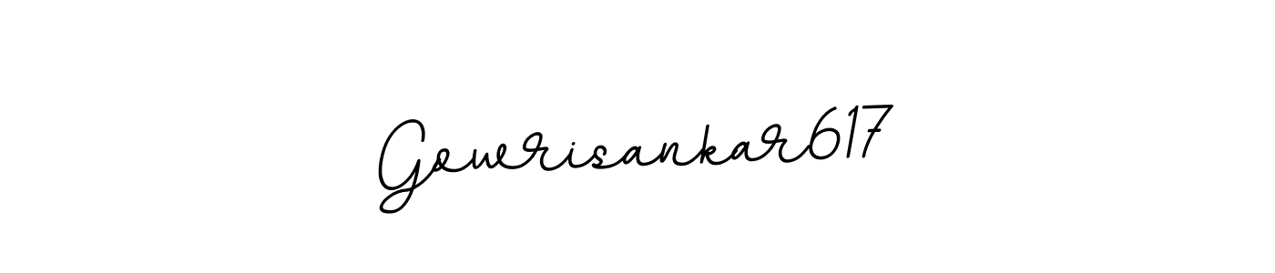 Create a beautiful signature design for name Gowrisankar617. With this signature (BallpointsItalic-DORy9) fonts, you can make a handwritten signature for free. Gowrisankar617 signature style 11 images and pictures png