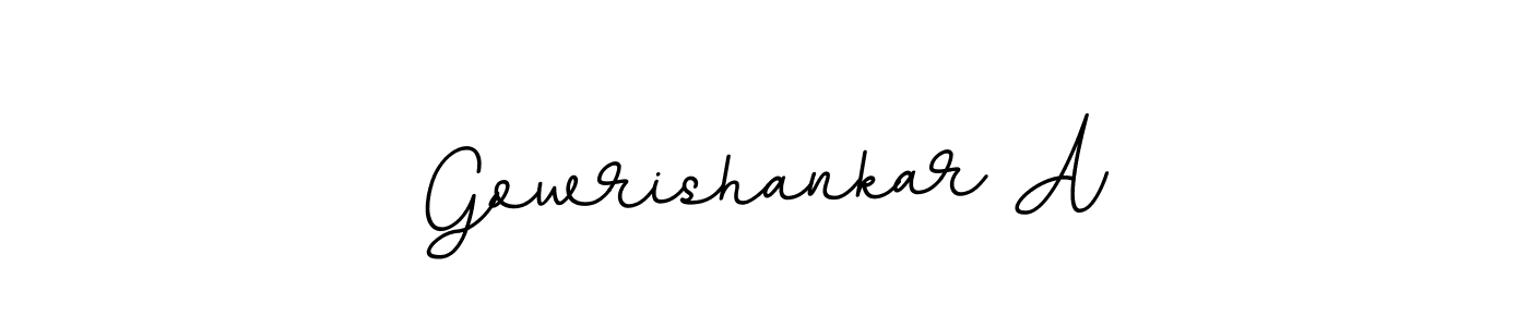 Also we have Gowrishankar A name is the best signature style. Create professional handwritten signature collection using BallpointsItalic-DORy9 autograph style. Gowrishankar A signature style 11 images and pictures png