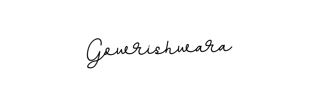 How to Draw Gowrishwara signature style? BallpointsItalic-DORy9 is a latest design signature styles for name Gowrishwara. Gowrishwara signature style 11 images and pictures png