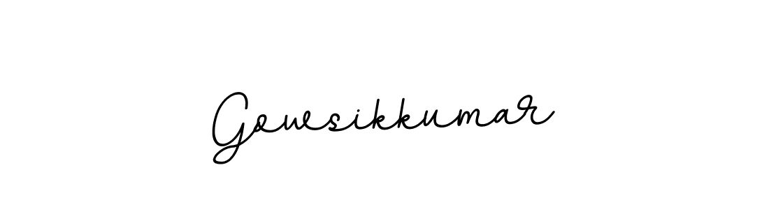 Gowsikkumar stylish signature style. Best Handwritten Sign (BallpointsItalic-DORy9) for my name. Handwritten Signature Collection Ideas for my name Gowsikkumar. Gowsikkumar signature style 11 images and pictures png