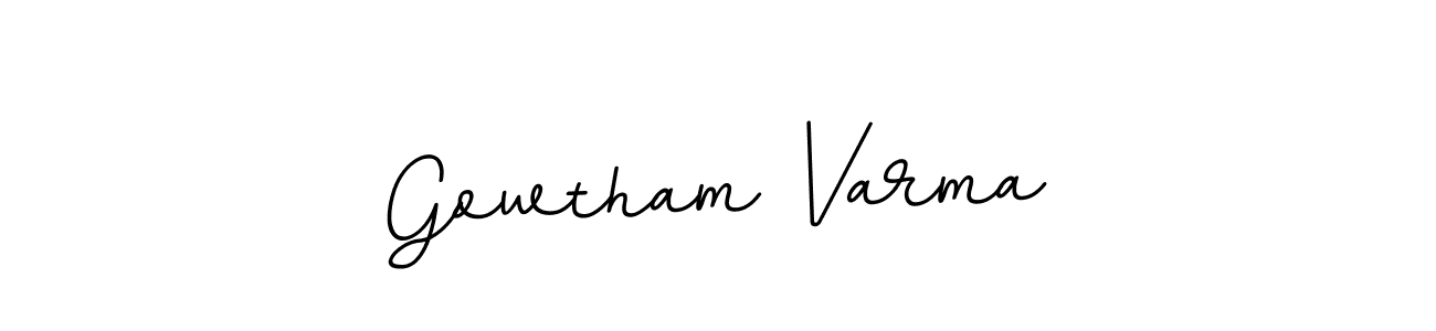 Similarly BallpointsItalic-DORy9 is the best handwritten signature design. Signature creator online .You can use it as an online autograph creator for name Gowtham Varma. Gowtham Varma signature style 11 images and pictures png