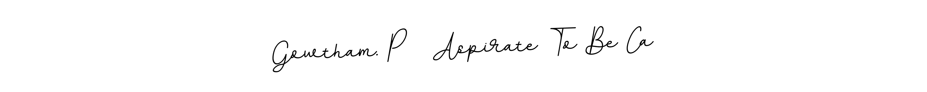 How to make Gowtham. P   Aspirate To Be Ca name signature. Use BallpointsItalic-DORy9 style for creating short signs online. This is the latest handwritten sign. Gowtham. P   Aspirate To Be Ca signature style 11 images and pictures png
