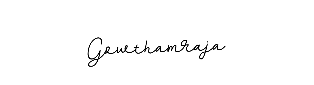 How to make Gowthamraja signature? BallpointsItalic-DORy9 is a professional autograph style. Create handwritten signature for Gowthamraja name. Gowthamraja signature style 11 images and pictures png