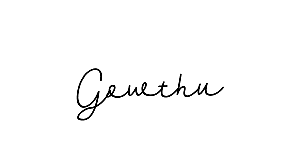 Gowthu stylish signature style. Best Handwritten Sign (BallpointsItalic-DORy9) for my name. Handwritten Signature Collection Ideas for my name Gowthu. Gowthu signature style 11 images and pictures png