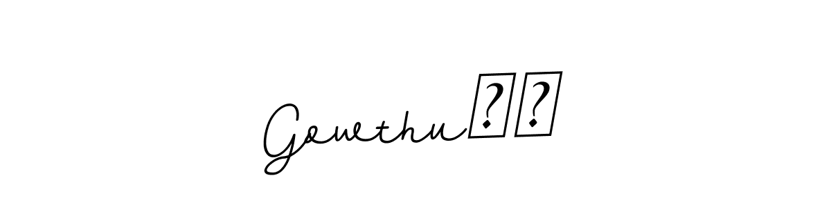 Also You can easily find your signature by using the search form. We will create Gowthu❤️ name handwritten signature images for you free of cost using BallpointsItalic-DORy9 sign style. Gowthu❤️ signature style 11 images and pictures png