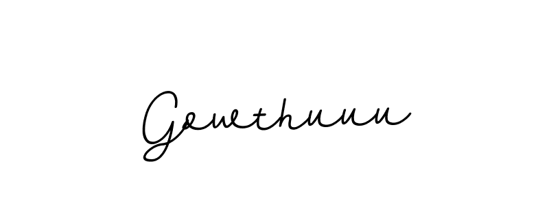 Gowthuuu stylish signature style. Best Handwritten Sign (BallpointsItalic-DORy9) for my name. Handwritten Signature Collection Ideas for my name Gowthuuu. Gowthuuu signature style 11 images and pictures png