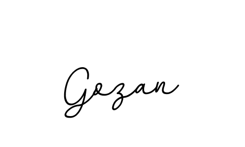 Use a signature maker to create a handwritten signature online. With this signature software, you can design (BallpointsItalic-DORy9) your own signature for name Gozan. Gozan signature style 11 images and pictures png