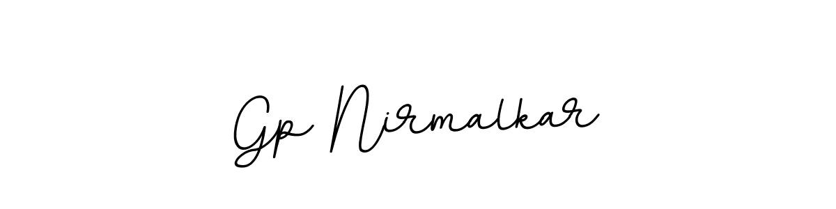 Make a beautiful signature design for name Gp Nirmalkar. With this signature (BallpointsItalic-DORy9) style, you can create a handwritten signature for free. Gp Nirmalkar signature style 11 images and pictures png