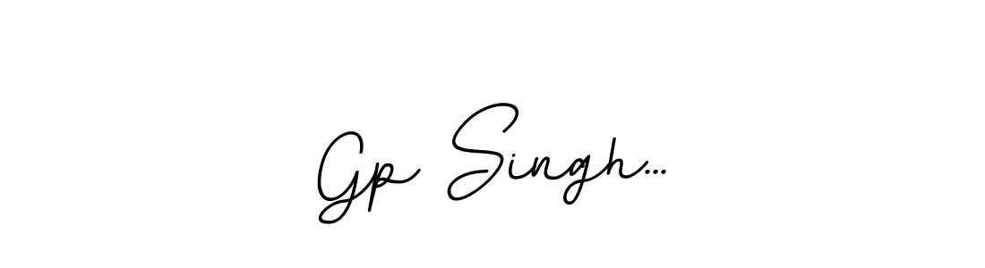 Use a signature maker to create a handwritten signature online. With this signature software, you can design (BallpointsItalic-DORy9) your own signature for name Gp Singh.... Gp Singh... signature style 11 images and pictures png