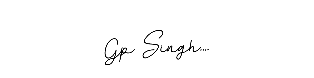 How to make Gp Singh.... name signature. Use BallpointsItalic-DORy9 style for creating short signs online. This is the latest handwritten sign. Gp Singh.... signature style 11 images and pictures png