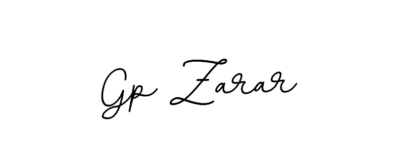 How to make Gp Zarar name signature. Use BallpointsItalic-DORy9 style for creating short signs online. This is the latest handwritten sign. Gp Zarar signature style 11 images and pictures png