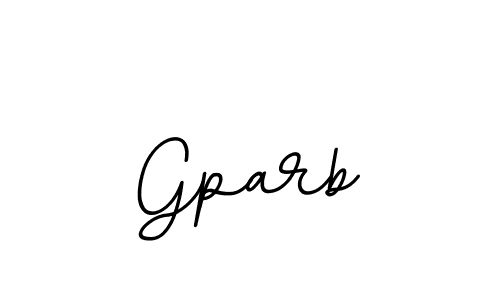 Design your own signature with our free online signature maker. With this signature software, you can create a handwritten (BallpointsItalic-DORy9) signature for name Gparb. Gparb signature style 11 images and pictures png