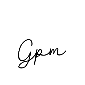 Design your own signature with our free online signature maker. With this signature software, you can create a handwritten (BallpointsItalic-DORy9) signature for name Gpm. Gpm signature style 11 images and pictures png