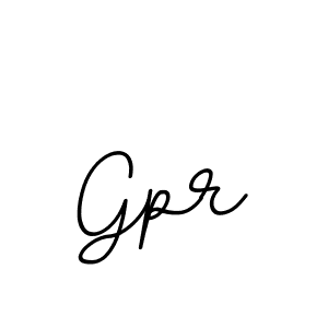 Make a beautiful signature design for name Gpr. With this signature (BallpointsItalic-DORy9) style, you can create a handwritten signature for free. Gpr signature style 11 images and pictures png