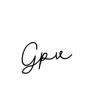You should practise on your own different ways (BallpointsItalic-DORy9) to write your name (Gpv) in signature. don't let someone else do it for you. Gpv signature style 11 images and pictures png