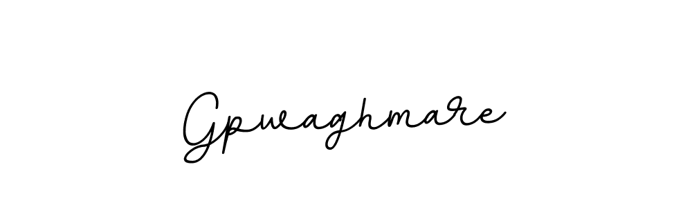 Gpwaghmare stylish signature style. Best Handwritten Sign (BallpointsItalic-DORy9) for my name. Handwritten Signature Collection Ideas for my name Gpwaghmare. Gpwaghmare signature style 11 images and pictures png